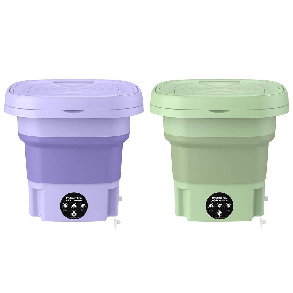Portable Foldable Mini Washing Machine – 3 Modes, Detachable Drain Basket
